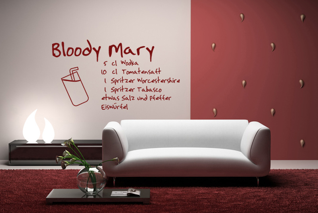 Wandtattoo "Bloody Mary" 