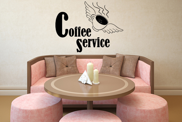 Wandtattoo "Coffee Service" 