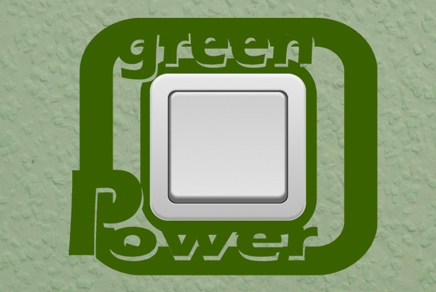 Steckdosentattoo "Green Power" 