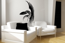 Wandtattoo "Tribal 28 Schreiender Vogel"
