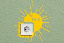 Steckdosentattoo "Sun Energy"